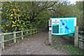 Path round the lake at Stanborough Park in AL8 6XS