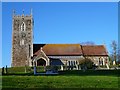 Church with tower in West Newton, Norfolk in PE31 6AY