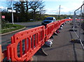 Road works on Cropston Road in LE7 7UY
