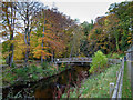 Footbridge over the River Lossie in IV30 1TB