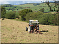 Haymaking time at Groes Farm in SY22 5JA