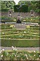 Formal garden at Glamis Castle in DD8 1QH