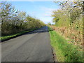 A long straight stretch of Tysoe Road going towards Oxhill in CV35 0FF
