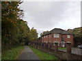 Houses by the railway path, West Derby in L11 1ZY