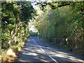 Road approaching bridge over River Lea or Lee in SG13 8LG