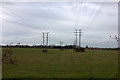 Power lines towards Milton in OX14 4SD