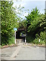 Shepherd's House Lane passing under the railway in RG6 1AS