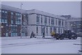 Clearing snow, Dunblane High School in FK15 9HE