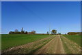 Approaching Spa Lodge Farm on the bridleway end of Spa Road in PE9 4NS