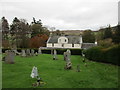 Stobo, churchyard and Manse in Tweeddale
