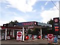 Texaco filling station at A39 crossroads in TA7 8HJ