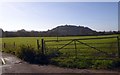 Gate with barbed wire, Burcott Lane in BA5 1NE