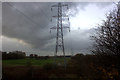 Power lines alongside the M61 in BL4 0QJ