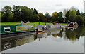 Moored narrowboats near Wildwood, Stafford in ST17 4RR