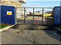 Gate into building site in TN25 7GH