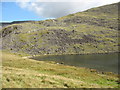 The northern tip of Llyn y Manod in LL41 3LZ