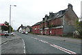 Derelict building on the A76 at New Cumnock in KA18 4ED