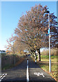 Cycleway beside Western Avenue in UB10 9BY