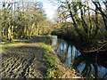 Footpath beside the Afon Clun, Pontyclun in CF72 9UB