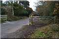 Cattle grid on Braggers Lane in BH23 8ED