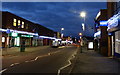 Christmas lights on Lutterworth Road in Blaby in LE8 4EB