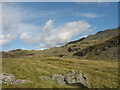 Moorland immediately north of Bwlch y Manod in LL41 3LZ