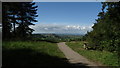Picnic area on Combe Hill above Compton Dundon, Polden Hills in TA11 6PT