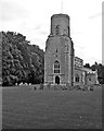 Woodditton: St Mary - from the west in Woodditton