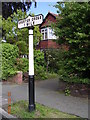 Old Milepost in Lache Lane, Chester in CH4 8JQ
