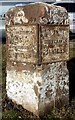 Old Milestone by the A595, north of Distington in CA14 4PB