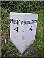 Old Milestone by the A389 in St Issey in PL27 7QE