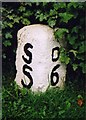 Old Milestone by the former A66, Darlington Road, Longnewton in TS21 1PE