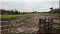 Stile to a muddy field in SK9 4DQ