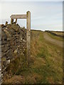 Waymarker to Bycliffe Road (2) in Grassington