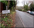 Lisvane boundary sign, Cardiff in CF14 0XN
