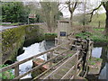 Weir and Sluice Gate by Waverley Mill Bridge in GU9 8ES