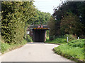 Low bridge on lane to Widdington in CB11 3WT