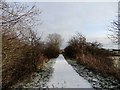 Snow on the old railway in DH8 7NU