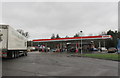 Lorry Park at Podimore Services in BA22 8JE