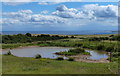Small pond at the Easington Colliery & Coastal Park in Easington Colliery