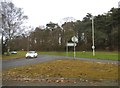 Roundabout at the end of Lemsford Road in AL8 6YF