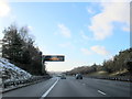 M42 Westbound Salt Spreading Warning Sign in B48 7HA