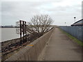 Thames Path at Jenningtree Point, near Belvedere in RM13 8EN