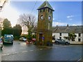 The War Memorial clock, St Teath in PL30 3LQ