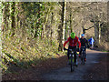 Cyclists on the Whitegate Way in CW7 2QE