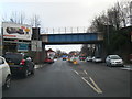 A669 Oldham Road at Mills Hill Station in M24 2EB