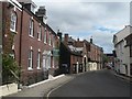 Wimborne Minster: West Street, looking east in BH21 4EN