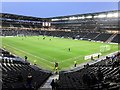 Half time at Stadium MK in Milton Keynes in MK6 4AQ