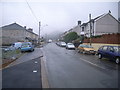 Ynysboeth - looking along main street in CF45 4YL