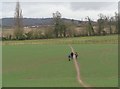 Footpath over the fields at Alfrick in WR6 5HW